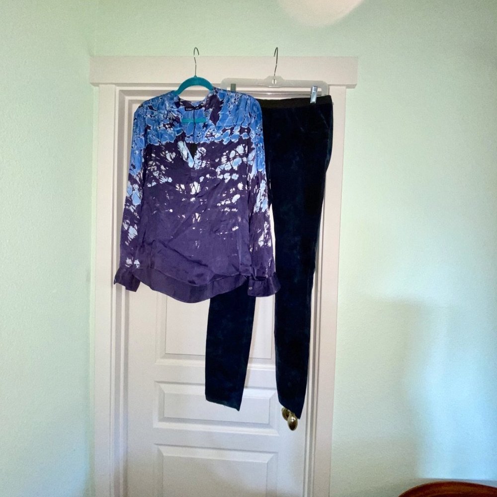 Gypsy High Low Blouse and Velvet Pant